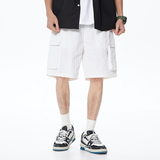 工装短裤男夏季日系潮牌中裤宽松休闲潮流五分裤A436-6271-P50，男装休闲裤，电商A436