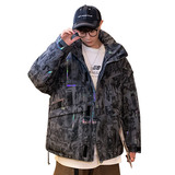 935P249控价328冬季新款保暖炫彩外套潮流帅气男潮牌羽绒服情侣，男装羽绒服，电商A436