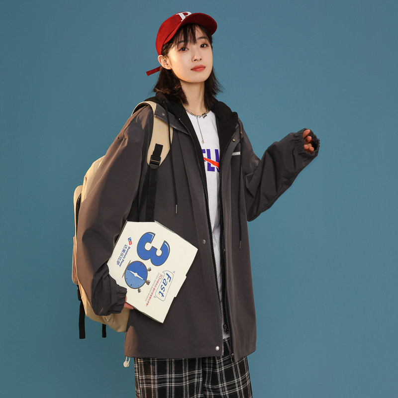 2023新款潮流春秋上衣春秋季棒球服夹克假两件外套A436-2122-P75,男装夹克,电商A436