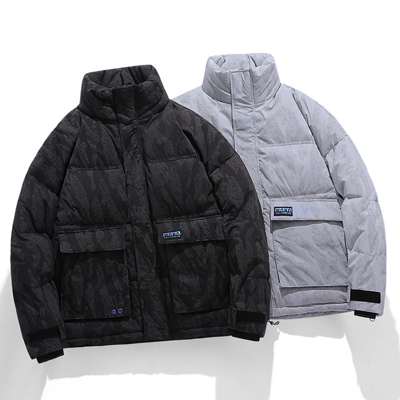 930 冬装新款90%白鸭绒平铺变色羽绒服男加厚外套图片