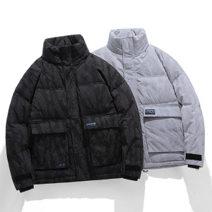 930 冬装新款90%白鸭绒平铺变色羽绒服男加厚外套图片