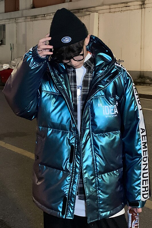 921港风羽绒服男韩版潮流冬季外套2021新款网红,男装羽绒服,电商A436