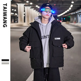 9202020冬装新款潮牌炫彩字母羽绒服男士外套，男装羽绒服，电商A436