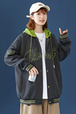 A436-6705-P852024春季新款中性风宽松连帽棒球服休闲夹克外套潮，男装夹克，电商A436