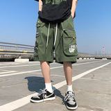 夏季潮流宽松休闲裤工装机能风大口袋五分裤A436-5232-P48控价60，男装休闲裤，电商A436