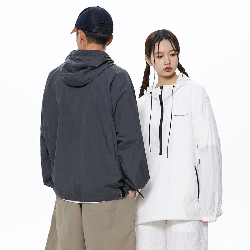 克莱因外套女夏季薄款宽松连帽防晒服情侣防晒衣A436-2632-P60,男装夹克,电商A436