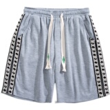 2023新款韩版潮牌华夫格手工编织带休闲五分短裤男A436-511-P32，男装休闲裤，电商A436