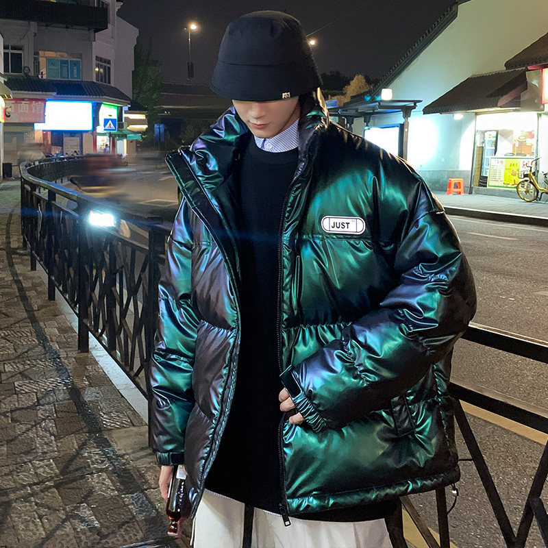 925P135控价188冬季棉衣新款2020爆款亮片男外套潮牌加厚棉服,男装棉衣,电商A436
