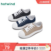 男士 新款 时尚 休闲鞋 子 热风男鞋 港风帆布软底潮流板鞋 2025年秋季