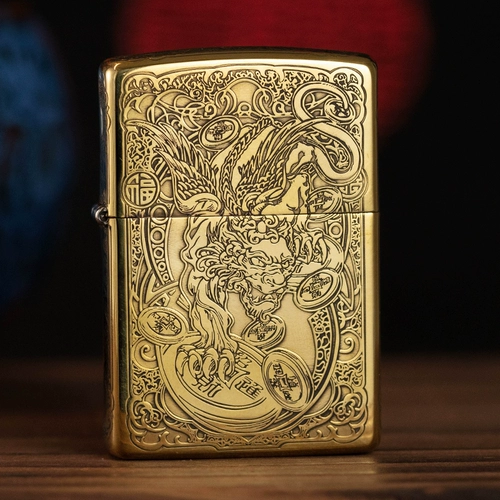 Оригинальная ветрозащитная мужская зажигалка на керосине