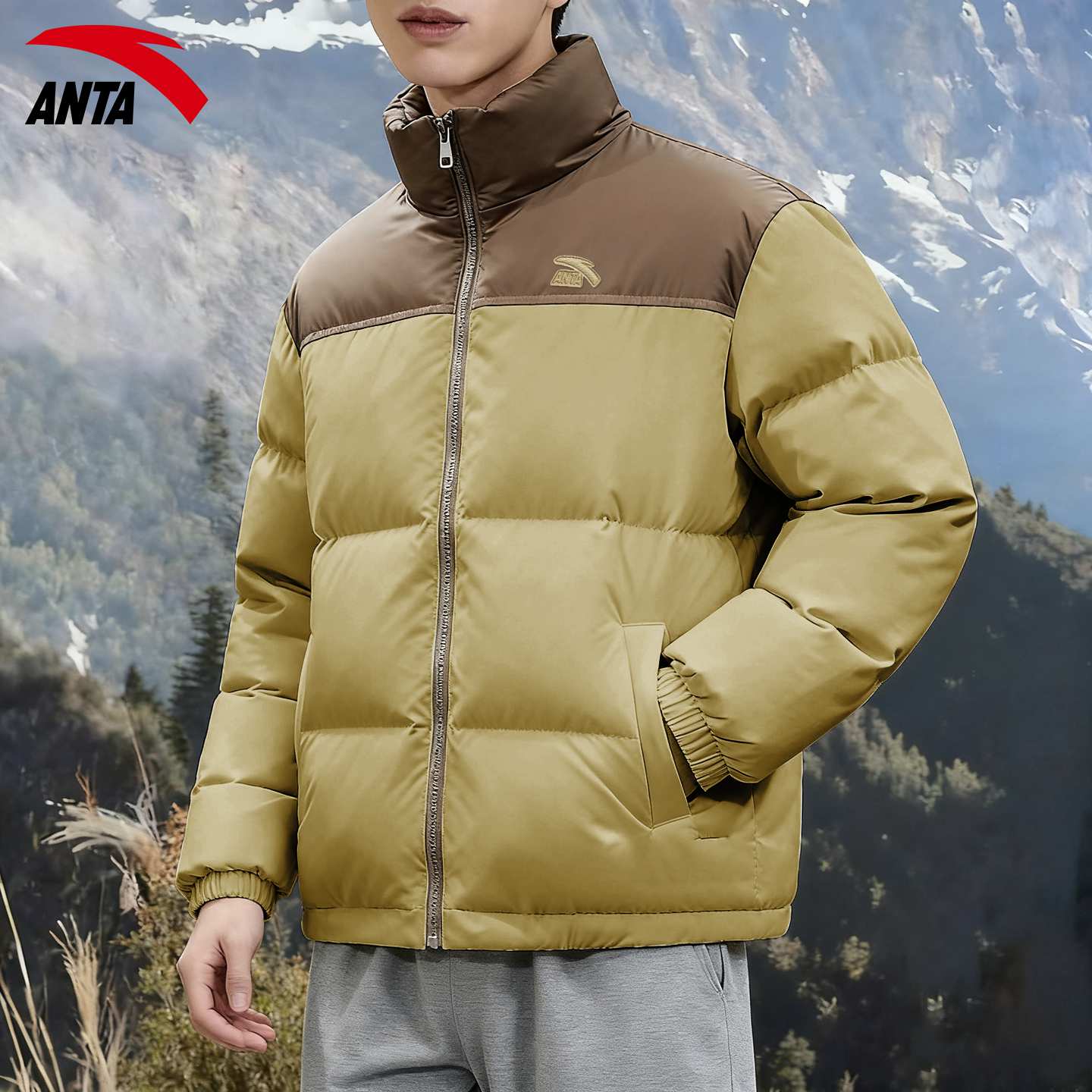 安踏羽绒服男款加厚保暖运动外套