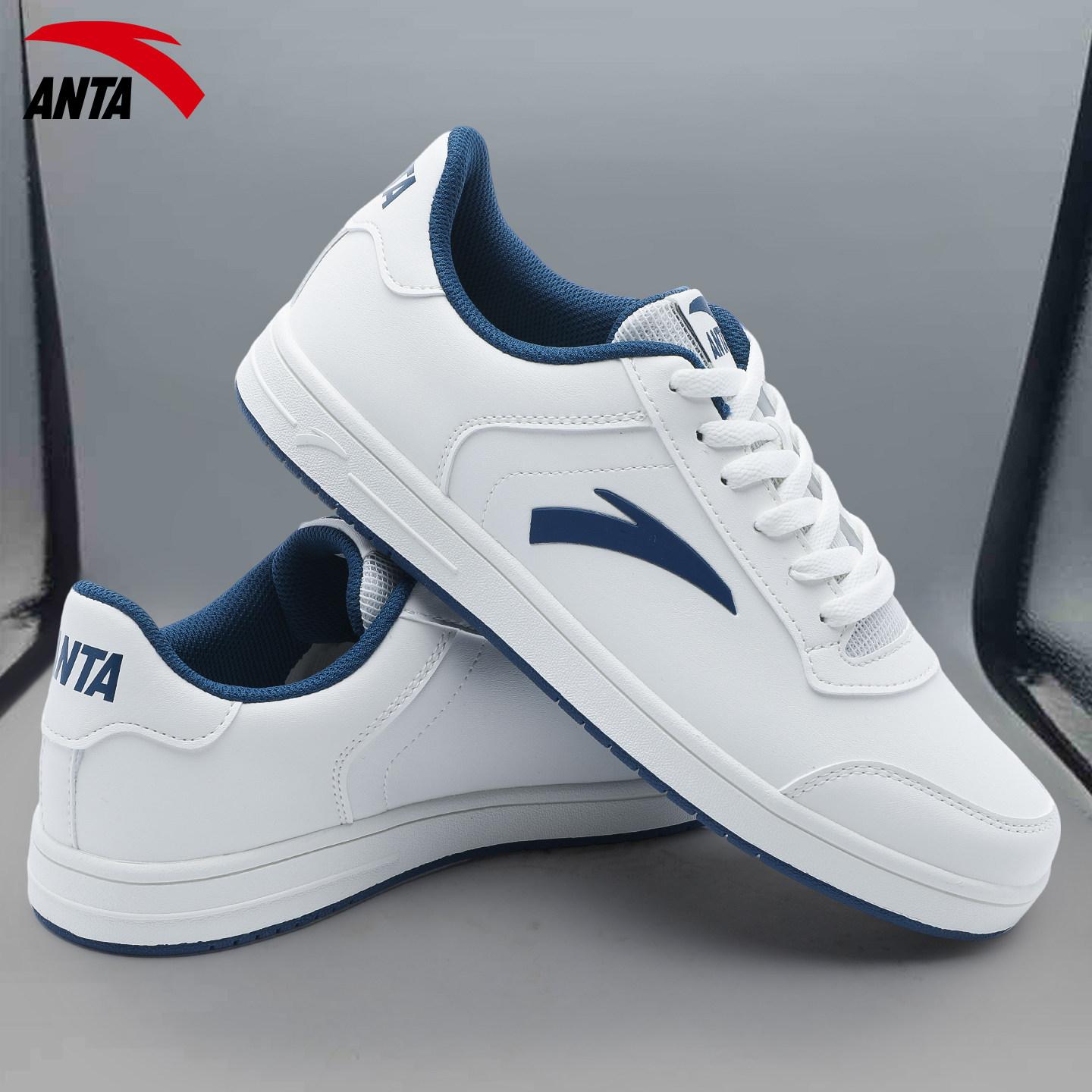 安踏板鞋男款青少年正品官方2026低帮拼色百搭休闲鞋子小白鞋男鞋,运动鞋new,板鞋,淘宝优惠券,粉丝福利购,淘宝优惠卷