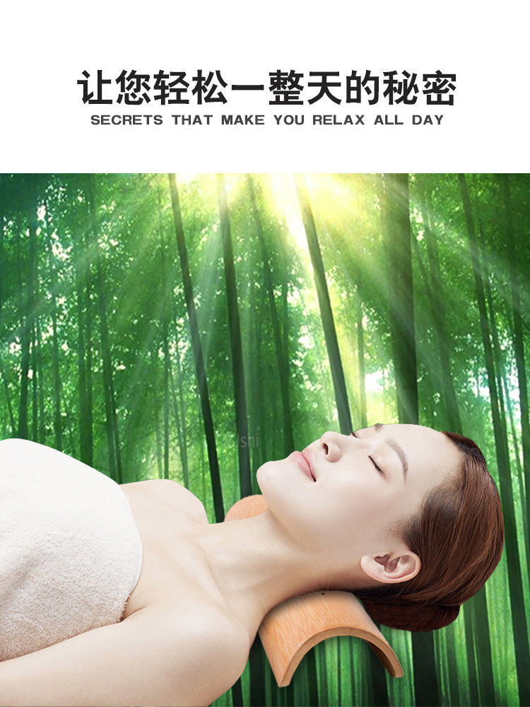 경추 베개 견인 특수 수면 보조 대나무 튜브 대나무 베개 대나무 베개 대나무 슬라이스 허리 베개 여름 시원한 베개 목 베개 하드 베개