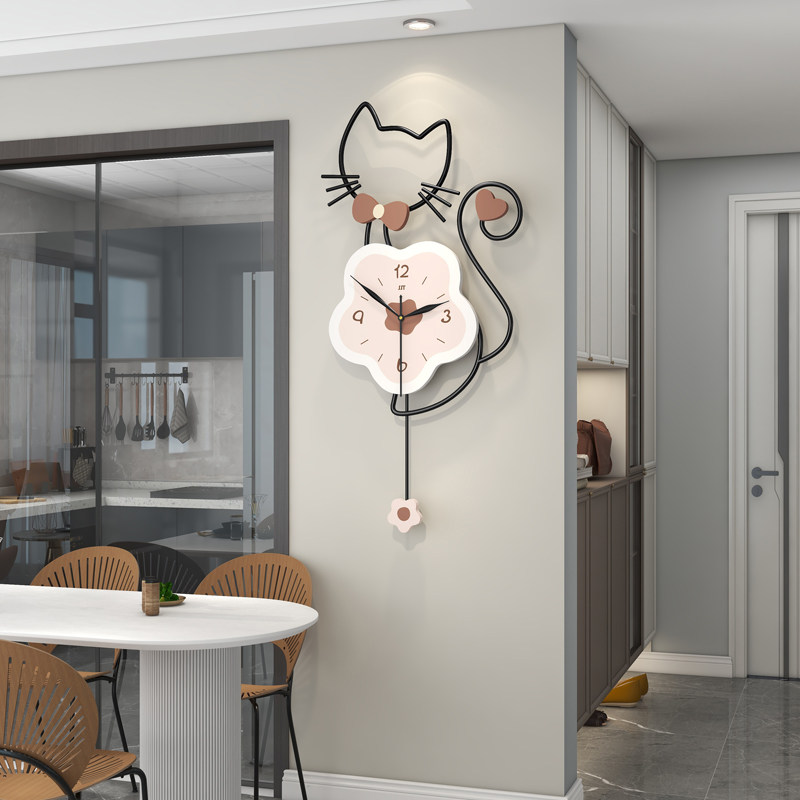 钟表挂钟客厅2025新款简约大气免打孔静音创意高级感艺术挂墙时钟,家居饰品,挂钟,淘宝优惠券,粉丝福利购,淘宝优惠卷