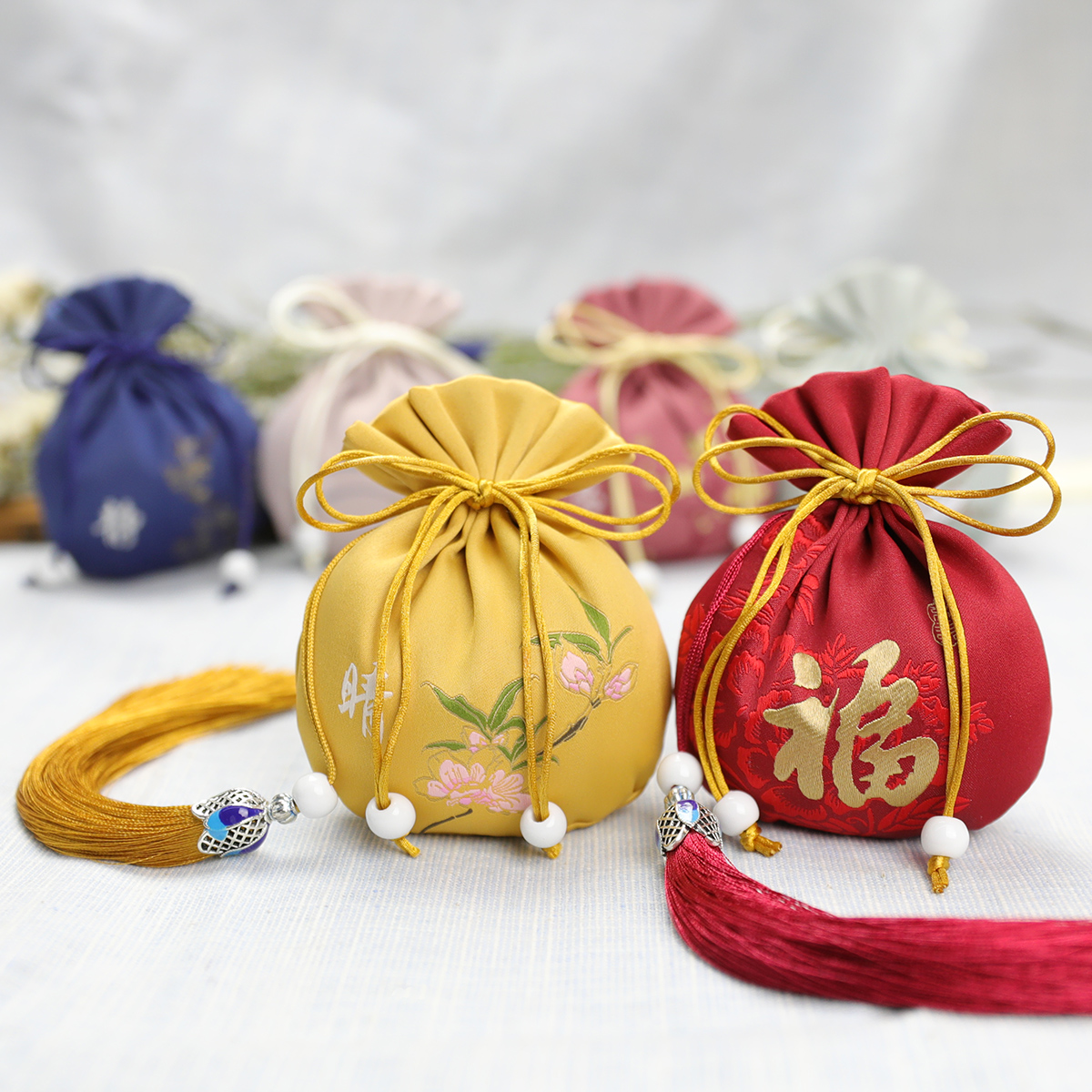 端午香囊首饰袋香薰织绣中药香包中国风艾草叶传统古风随身小荷包