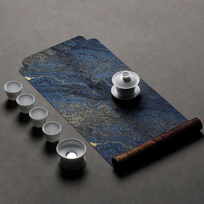 双面防水茶席竹一哥鎏金复古茶席
