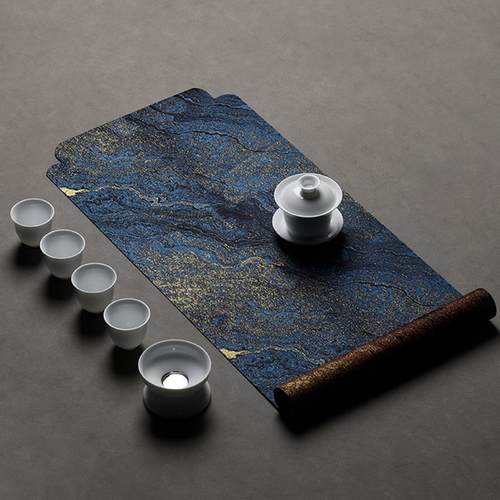 双面防水茶席竹一哥鎏金复古茶席