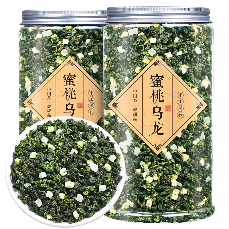 新蜜桃乌龙茶水果茶白桃果粒500g