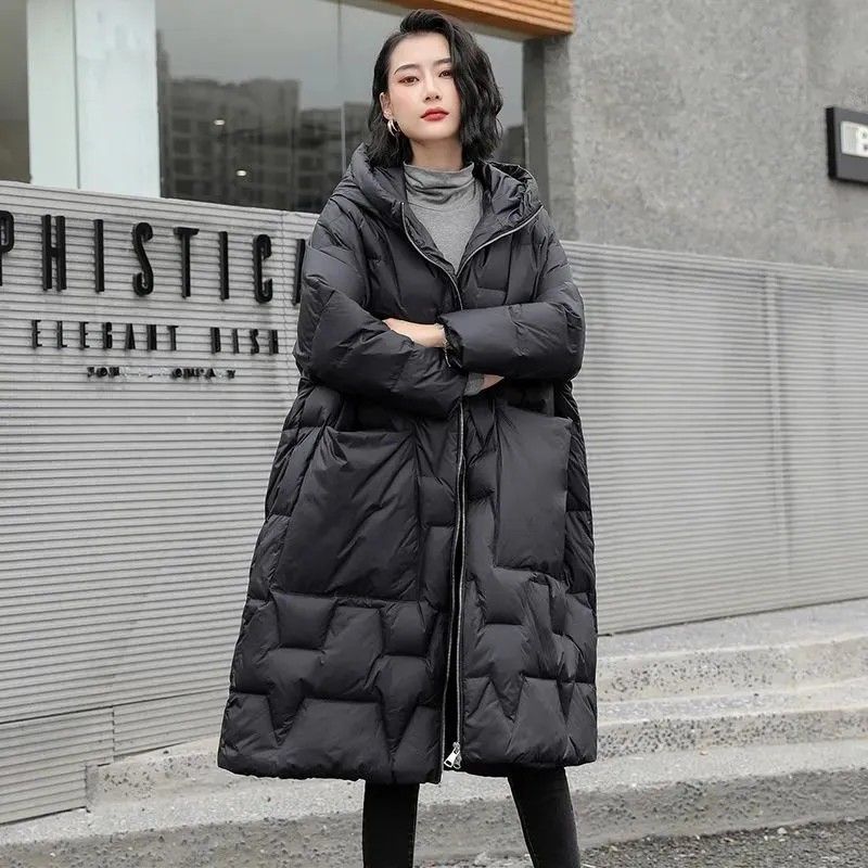 新款300斤超大码女装遮臀棉服大码羽绒服