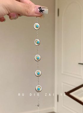 如蝶在野 拉丝雏菊手链显白轻奢高级感复古小众设计可抽拉手链