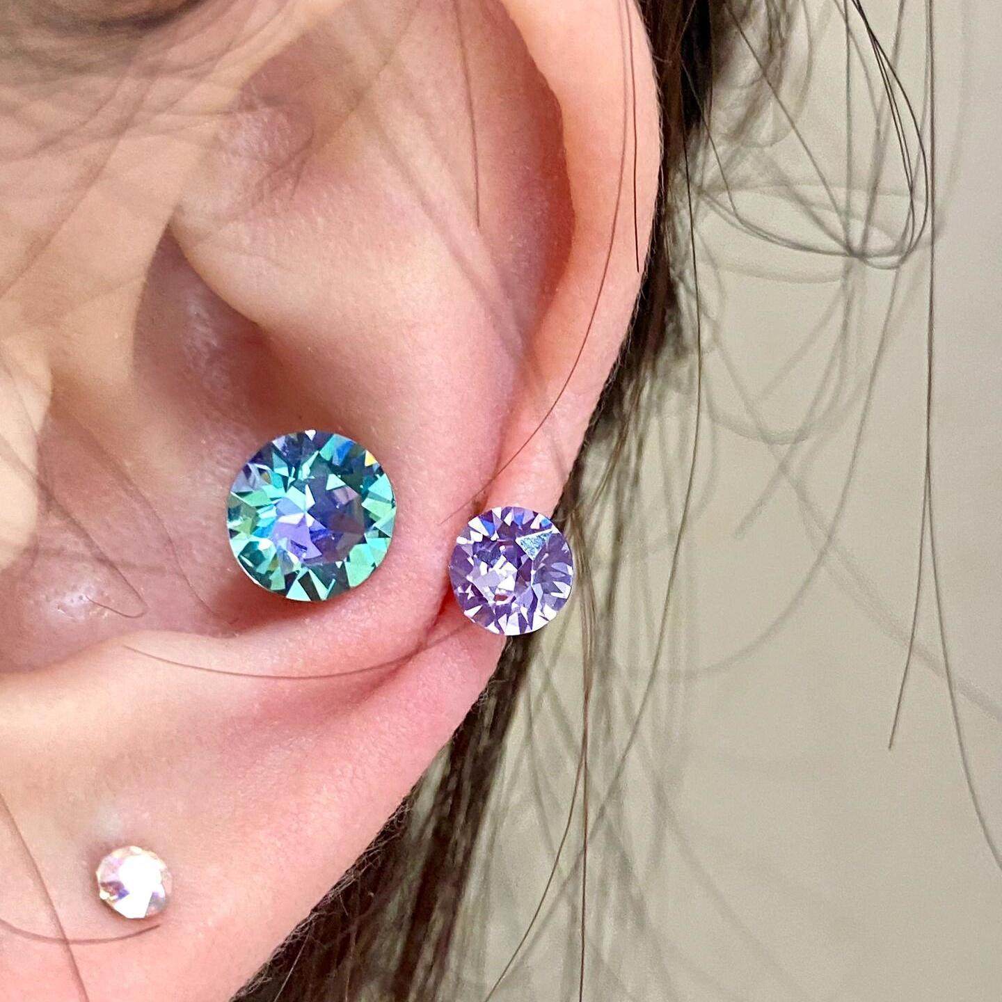 如蝶在野 华子马蹄环耳钉耳蜗钉轻奢耳骨钉医用f136钛合金耳环