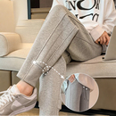 抽绳卫裤 孕妇裤 运动裤 百搭束脚灯笼裤 2025秋季 宽松简约长裤 新款