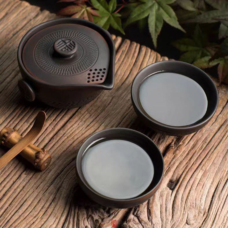 一壶两杯旅行茶具收纳包紫砂车载