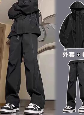 三合一冲锋衣休闲套装男户外运动