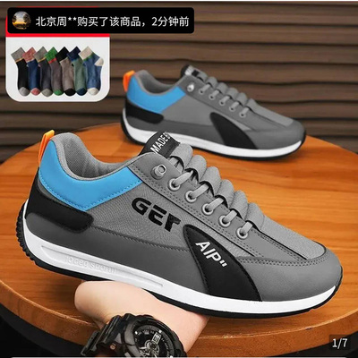 帕拉鞋男款2025新款官方旗舰店春夏网面透气休闲鞋男士软底阿甘鞋