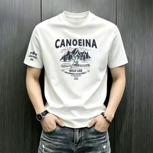 恒清精品男装韩版帅气休闲风男士短袖T恤百搭潮流简约半袖衫