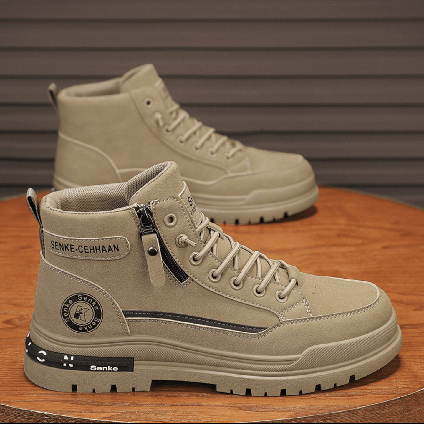 玟若男鞋旗舰店秋冬爆款帕拉鞋男士增高运动潮鞋软底高帮休闲鞋子,流行男鞋,高帮鞋,淘宝优惠券,粉丝福利购,淘宝优惠卷