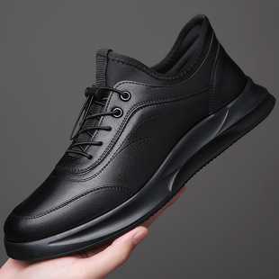 帕拉鞋男款2025新款官方旗舰店男士休闲皮鞋真皮软底轻便运动鞋子