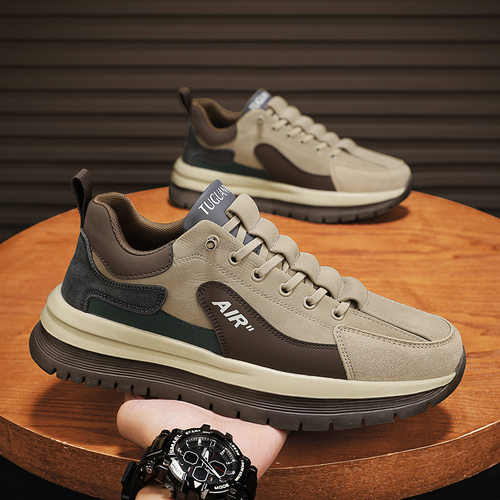 帕拉鞋男款2025新款头层牛皮软底