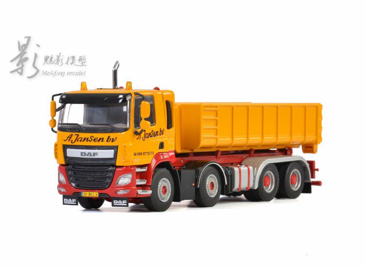 wsi1:50 daf达夫cf 8x4翻斗卡车自卸车合金模型a. jansen#01-2798