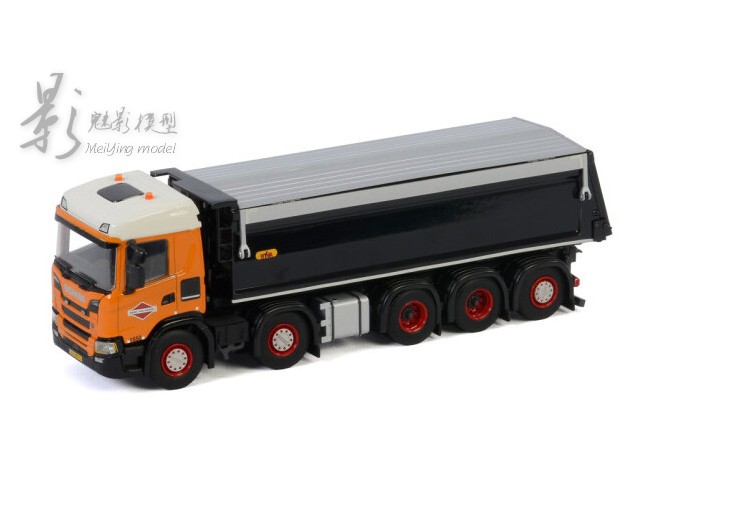 wsi 1:50 scania cg17 10x4 翻斗卡车合金车模型gebr.van#01-3159