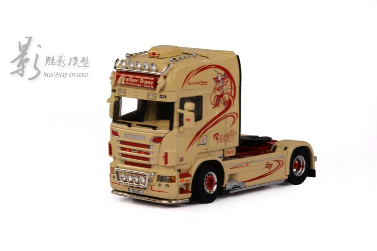 WSI 1:50 斯堪尼亚SCANIA R6 4X2 卡车头合金模型Felber#01-1607