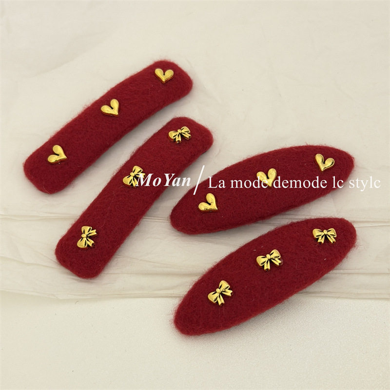 秋冬氛围感小香风红色毛绒BB夹爱心蝴蝶结气质百搭刘海侧边夹发夹,饰品/流行首饰/时尚饰品新,民族风发饰,淘宝优惠券,粉丝福利购,淘宝优惠卷