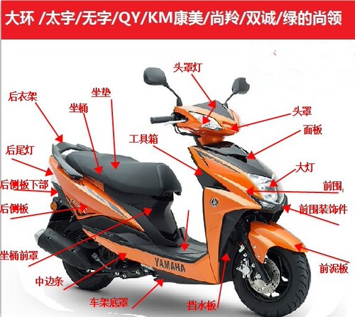 尚领电动车外壳大环塑件迅鹰