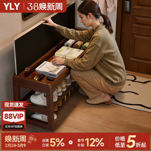全实木换鞋凳翻盖储物家用进门口入户可坐一体鞋柜坐凳鞋架穿鞋凳