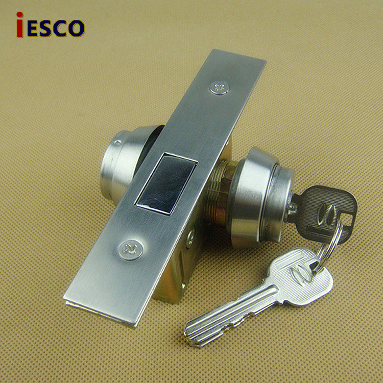 iESCO门锁地平玻璃门铝合金特殊用锁有框门锁338