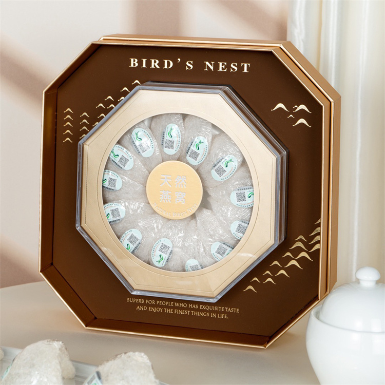 香槟金亚克力燕窝礼盒半斤