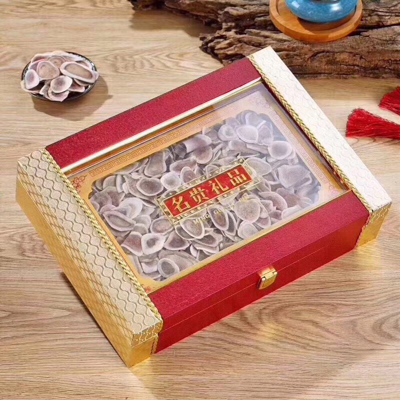 新款贴皮通用礼盒干货松茸鱼胶包装盒滋补品礼品盒名贵礼品木盒