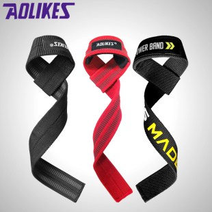 助力带护腕交叉防滑拉力带引体向上硬拉健身手套哑铃力量训练护具