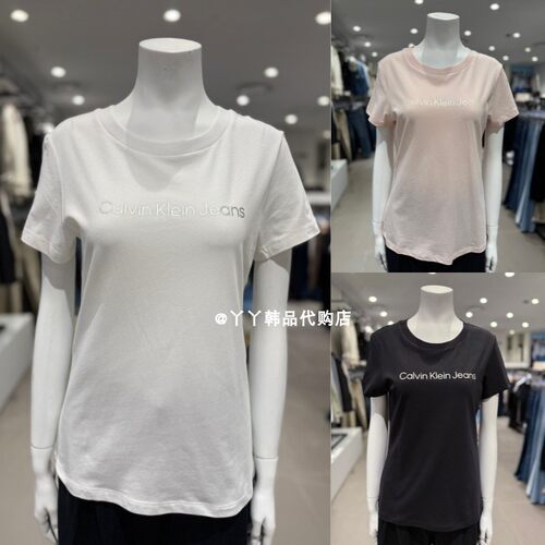 CK韩国直邮女士简约短袖休闲T恤