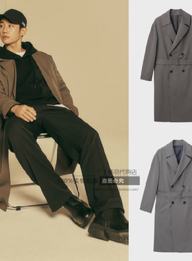 韩国现货 正品Mind Bridge 21秋MVCA6102丁海寅双排扣休闲风衣