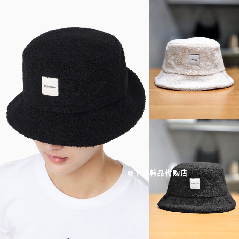 CK韩国代购男女百搭抓绒渔夫帽
