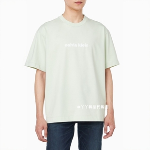 JEANS韩国正品 短袖 直邮代购 纯色时尚 休闲T恤 25夏4RC292G男士