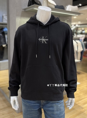 CK JEANS 韩国正品直邮代购25秋4RD243G男士时尚连帽套头休闲卫衣