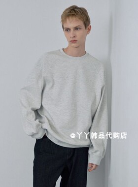 韩国正品直邮代购Mind Bridge 26春M1TS2101男士纯色时尚休闲卫衣