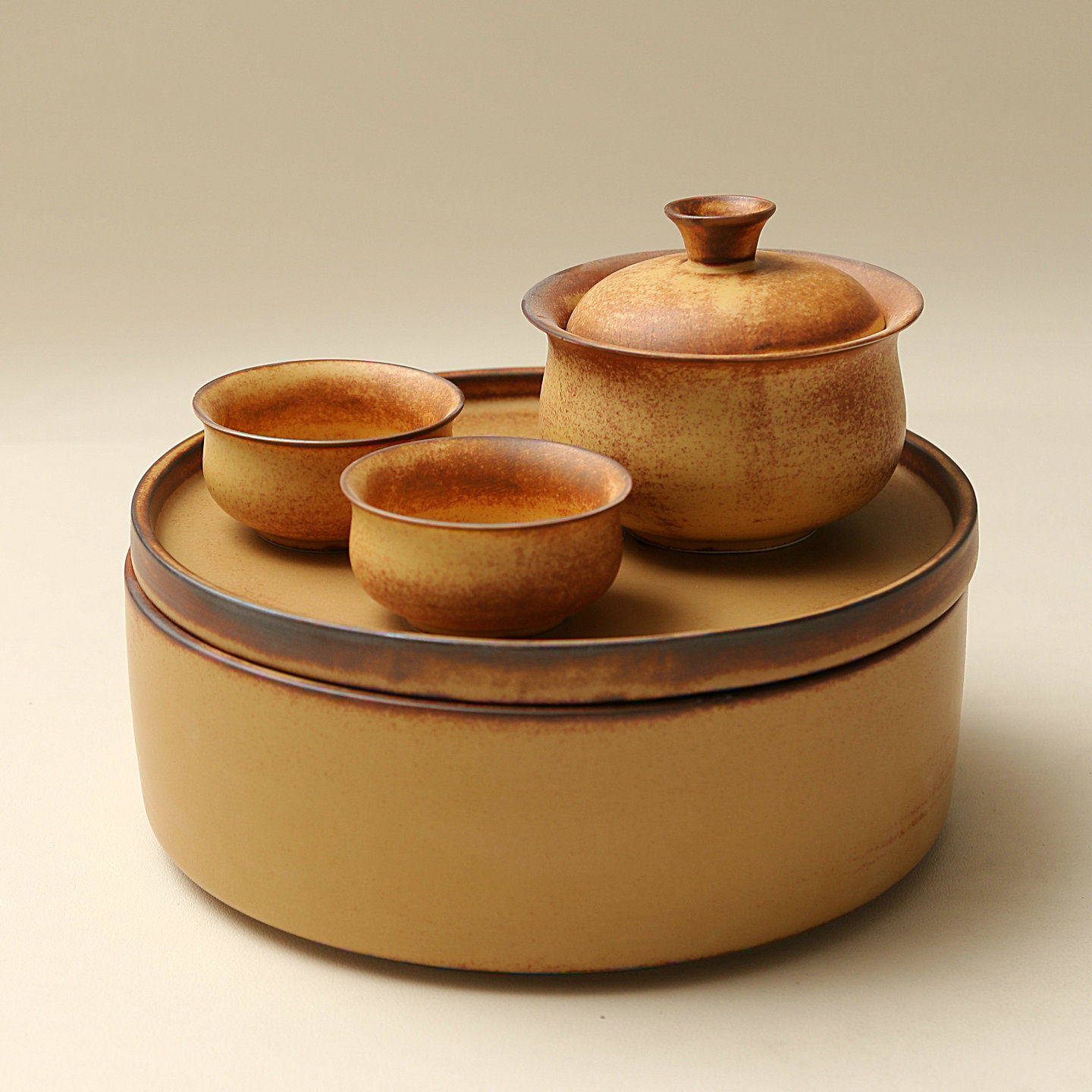 玖田烧陶瓷茶盘高颜值小茶台